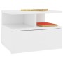 White plywood floating bedside table 40x31x27cm by vidaXL, Nightstands - Ref: Foro24-800405, Price: 41,55 €, Discount: %