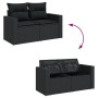 Set Gartensofas 10 Stück Kissen synthetisches Rattan schwarz von , Gartensets - Ref: Foro24-3256594, Preis: 651,36 €, Rabatt: %