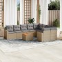 Garden sofa set with beige cushions 10 pieces synthetic rattan by , Garden sets - Ref: Foro24-3256612, Price: 759,71 €, Disco...