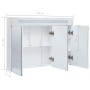 Badmöbel mit LED-Spiegel 88x13x62 cm von vidaXL, Badezimmerwaschtische - Ref: Foro24-285121, Preis: 229,42 €, Rabatt: %