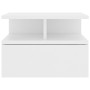 White plywood floating bedside table 40x31x27cm by vidaXL, Nightstands - Ref: Foro24-800405, Price: 41,55 €, Discount: %