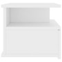 White plywood floating bedside table 40x31x27cm by vidaXL, Nightstands - Ref: Foro24-800405, Price: 41,55 €, Discount: %