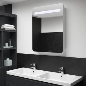 Mueble de baño con espejo LED 60x11x80 cm de vidaXL, Tocadores de baño - Ref: Foro24-285118, Precio: 137,08 €, Descuento: %