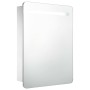 Mueble de baño con espejo LED 60x11x80 cm de vidaXL, Tocadores de baño - Ref: Foro24-285118, Precio: 136,90 €, Descuento: %