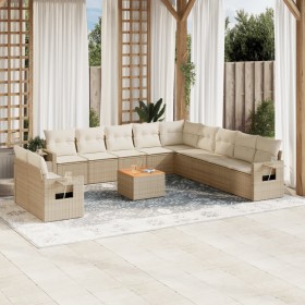 Garden sofa set 12 pieces and brown synthetic rattan cushions by , Garden sets - Ref: Foro24-3256975, Price: 951,99 €, Discou...