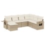 Set of 7-piece garden sofas and beige synthetic rattan cushions by , Garden sets - Ref: Foro24-3252835, Price: 547,84 €, Disc...