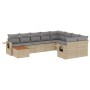 Set Gartensofas mit beigen Kissen 10 Stück synthetisches Rattan von , Gartensets - Ref: Foro24-3257060, Preis: 767,24 €, Raba...