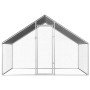 Galvanized steel outdoor chicken coop cage 2.75x2x1.92 m by vidaXL, Cages and habitats for small animals - Ref: Foro24-170788...