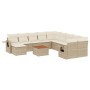 Set sofás de jardín 14 pzas con cojines ratán sintético beige de , Conjuntos de jardín - Ref: Foro24-3257192, Precio: 920,92 ...