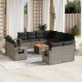 Set mit 12 Gartensofas mit Kissen synthetisches Rattangrau von , Gartensets - Ref: Foro24-3257159, Preis: 1,00 €, Rabatt: %