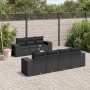 8-piece garden sofa set and black synthetic rattan cushions by , Garden sets - Ref: Foro24-3254662, Price: 617,64 €, Discount: %