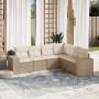 Garden sofa set with 6-piece synthetic rattan beige cushions by , Garden sets - Ref: Foro24-3254945, Price: 544,60 €, Discoun...