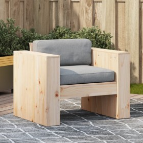 Solid pine wood garden sofa 79x60x62 cm by , Outdoor sofas - Ref: Foro24-832365, Price: 90,99 €, Discount: %