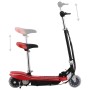 Patinete eléctrico con asiento y LED rojo 120 W de vidaXL, Patinetes - Ref: Foro24-91961, Precio: 145,79 €, Descuento: %