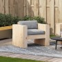 Solid pine wood garden sofa 79x60x62 cm by , Outdoor sofas - Ref: Foro24-832365, Price: 91,22 €, Discount: %