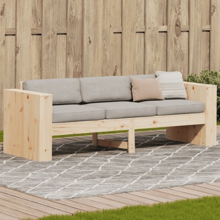 Garden sofa, 3-seater, solid pine wood, 189x60x62 cm by , Outdoor sofas - Ref: Foro24-832373, Price: 164,72 €, Discount: %