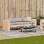 Garden sofa, 3-seater, solid pine wood, 189x60x62 cm by , Outdoor sofas - Ref: Foro24-832373, Price: 164,72 €, Discount: %