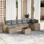 Set Gartensofas mit beigen Kissen 8 Stück PE Rattan von , Gartensets - Ref: Foro24-3255226, Preis: 601,68 €, Rabatt: %