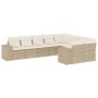 Set de sofás de jardín 9 pzas con cojines ratán sintético beige de , Conjuntos de jardín - Ref: Foro24-3255375, Precio: 847,3...