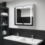 Mueble de baño con espejo LED 80x12,2x68 cm de vidaXL, Tocadores de baño - Ref: Foro24-285123, Precio: 162,27 €, Descuento: %