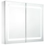 Mueble de baño con espejo LED 80x12,2x68 cm de vidaXL, Tocadores de baño - Ref: Foro24-285123, Precio: 162,27 €, Descuento: %