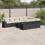 Garden sofa set 11 pieces and black synthetic rattan cushions by , Garden sets - Ref: Foro24-3255433, Price: 672,18 €, Discou...