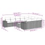 Set mit 11 Stück Gartensofas und Kissen synthetisches Rattan schwarz von , Gartensets - Ref: Foro24-3255433, Preis: 672,18 €,...