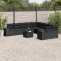 Set mit 11 Stück Gartensofas und Kissen synthetisches Rattan schwarz von , Gartensets - Ref: Foro24-3255452, Preis: 752,83 €,...