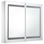 Mueble de baño con espejo LED 80x12,2x68 cm de vidaXL, Tocadores de baño - Ref: Foro24-285123, Precio: 162,27 €, Descuento: %