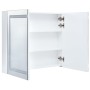 Mueble de baño con espejo LED 80x12,2x68 cm de vidaXL, Tocadores de baño - Ref: Foro24-285123, Precio: 162,27 €, Descuento: %