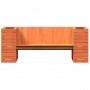 Bank with pine wood planters brown wax 167.5x60x65 cm by , Outdoor sofas - Ref: Foro24-844643, Price: 197,61 €, Discount: %