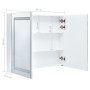 Mueble de baño con espejo LED 80x12,2x68 cm de vidaXL, Tocadores de baño - Ref: Foro24-285123, Precio: 162,27 €, Descuento: %