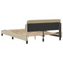 Estructura de cama con cabecero de tela color crema 140x200 cm de , Camas y somieres - Ref: Foro24-373190, Precio: 162,48 €, ...