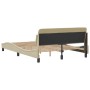 Estructura de cama con cabecero de tela color crema 120x200 cm de , Camas y somieres - Ref: Foro24-373150, Precio: 165,47 €, ...