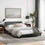 Estructura de cama con cabecero de tela gris oscuro 140x200 cm de , Camas y somieres - Ref: Foro24-373186, Precio: 138,85 €, ...