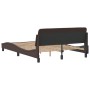 Estructura de cama cabecero cuero sintético marrón 140x200 cm de , Camas y somieres - Ref: Foro24-373200, Precio: 169,93 €, D...