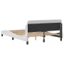 Bed frame with white synthetic leather headboard 120x200 cm by , Beds and slatted bases - Ref: Foro24-373159, Price: 166,13 €...