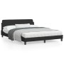 Estructura de cama con cabecero de terciopelo negro 160x200 cm de , Camas y somieres - Ref: Foro24-373214, Precio: 175,51 €, ...