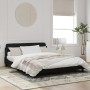 Estructura de cama con cabecero de terciopelo negro 160x200 cm de , Camas y somieres - Ref: Foro24-373214, Precio: 175,51 €, ...