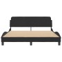 Bed frame with black velvet headboard 160x200 cm by , Beds and slatted bases - Ref: Foro24-373214, Price: 175,51 €, Discount: %