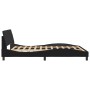 Bed frame with black velvet headboard 160x200 cm by , Beds and slatted bases - Ref: Foro24-373214, Price: 175,51 €, Discount: %