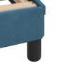 Bed frame with blue velvet headboard 160x200 cm by , Beds and slatted bases - Ref: Foro24-373216, Price: 176,36 €, Discount: %