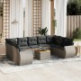 Set mit 10 Gartensofas mit Kissen synthetisches Rattangrau von , Gartensets - Ref: Foro24-3257481, Preis: 639,99 €, Rabatt: %