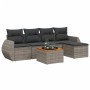 6-piece garden furniture set with gray synthetic rattan cushions by , Garden sets - Ref: Foro24-3257313, Price: 392,19 €, Dis...