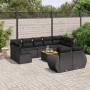 Garden sofa set 10 pieces with black synthetic rattan cushions by , Garden sets - Ref: Foro24-3257483, Price: 670,99 €, Disco...