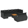 Set Gartensofas 10 Stück Kissen synthetisches Rattan schwarz von , Gartensets - Ref: Foro24-3257483, Preis: 670,99 €, Rabatt: %