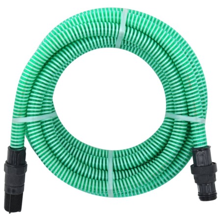 Suction hose with PVC connectors Green PVC 26 mm 7 m by , Garden hoses - Ref: Foro24-151071, Price: 37,62 €, Discount: %