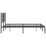 Estructura de cama con cabecero metal negro 140x200 cm de , Camas y somieres - Ref: Foro24-355562, Precio: 102,89 €, Descuent...