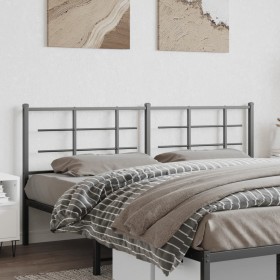 Black metal headboard 180 cm by , Headboards and footboards - Ref: Foro24-355597, Price: 37,23 €, Discount: %