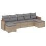 Gartensofa-Set mit beigem Kissenmix, 7-teilig aus PE-Rattan von , Gartensets - Ref: Foro24-3226234, Preis: 419,53 €, Rabatt: %